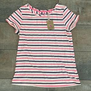 Joules Women’s Shirt Striped Pink and Blue Shirt US 4, UK 8. NWT